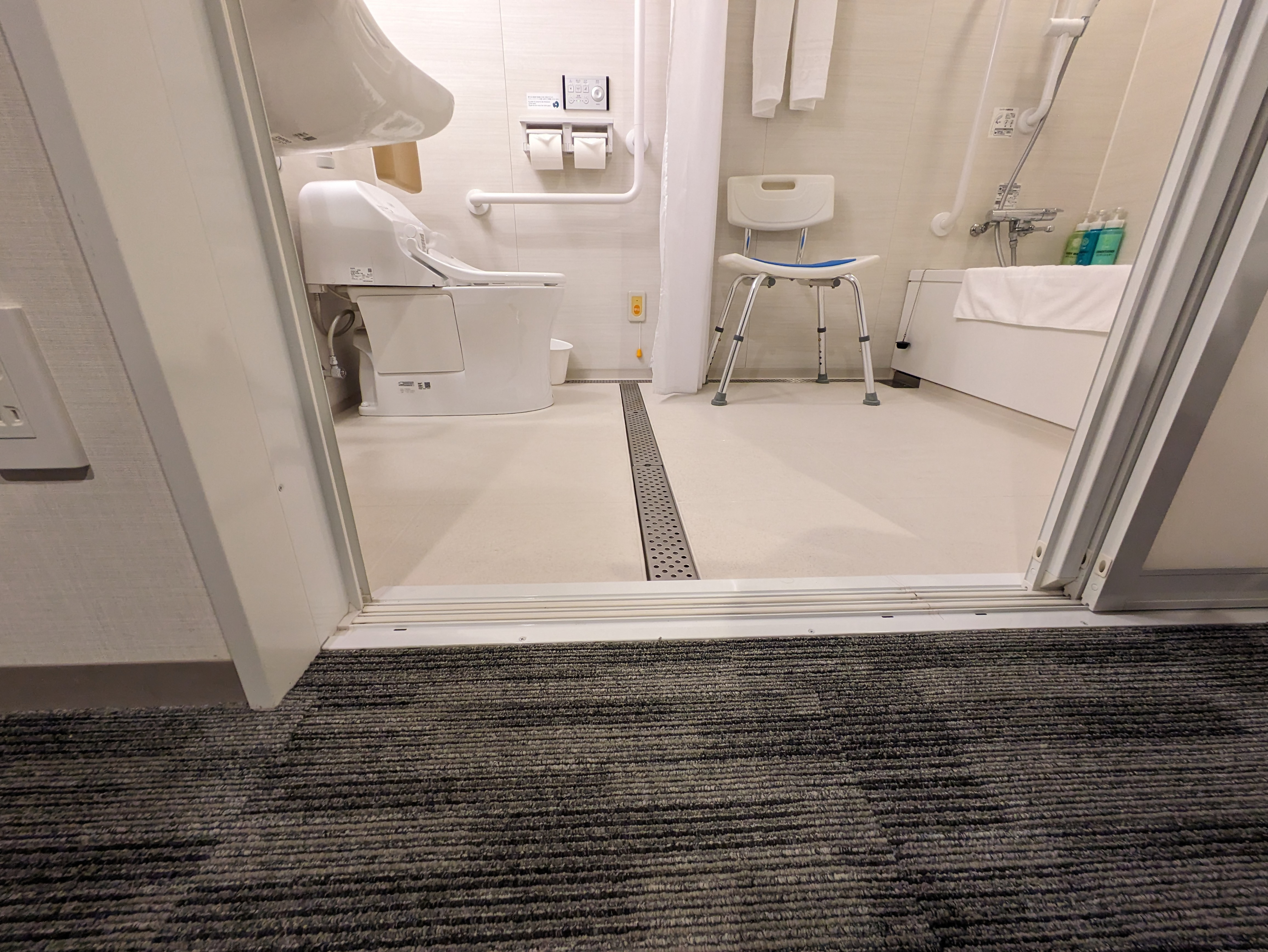 Photo of the handicap accessible bathroom entrance