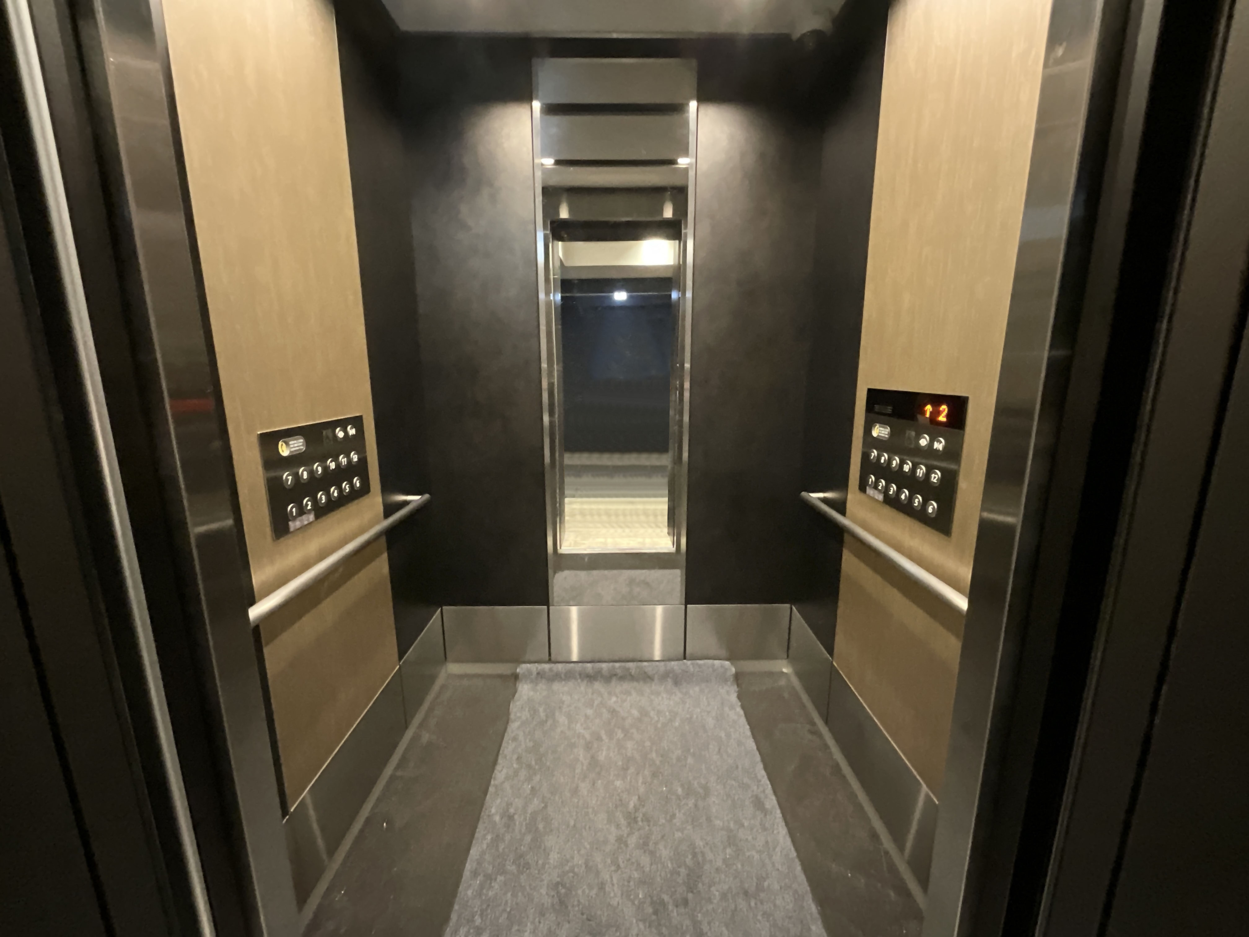 Photo of the wheelchair-accessible elevator