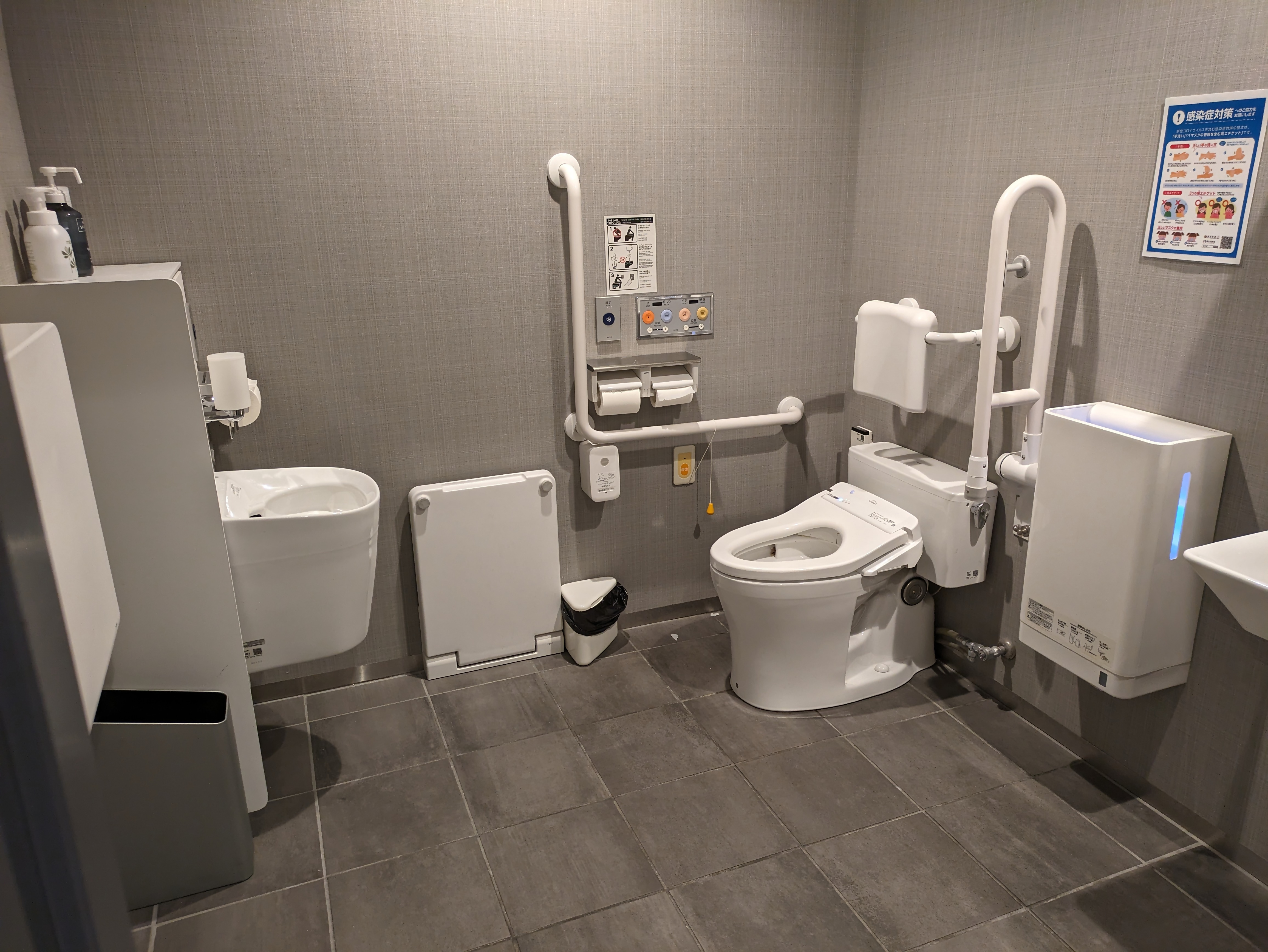 Photo of the handicapped-accessible toilet