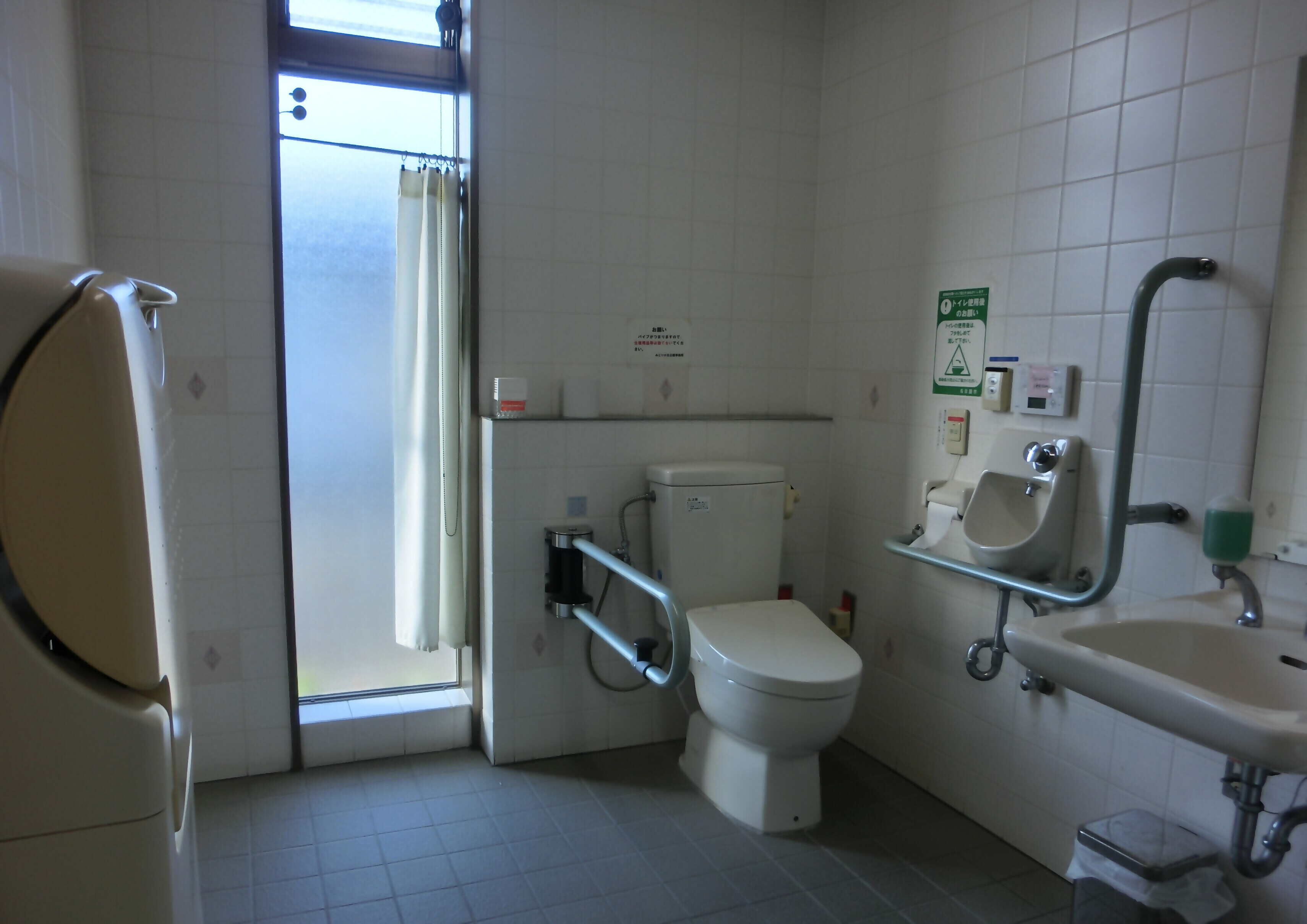 Photo of the accessible toilet in the park hall