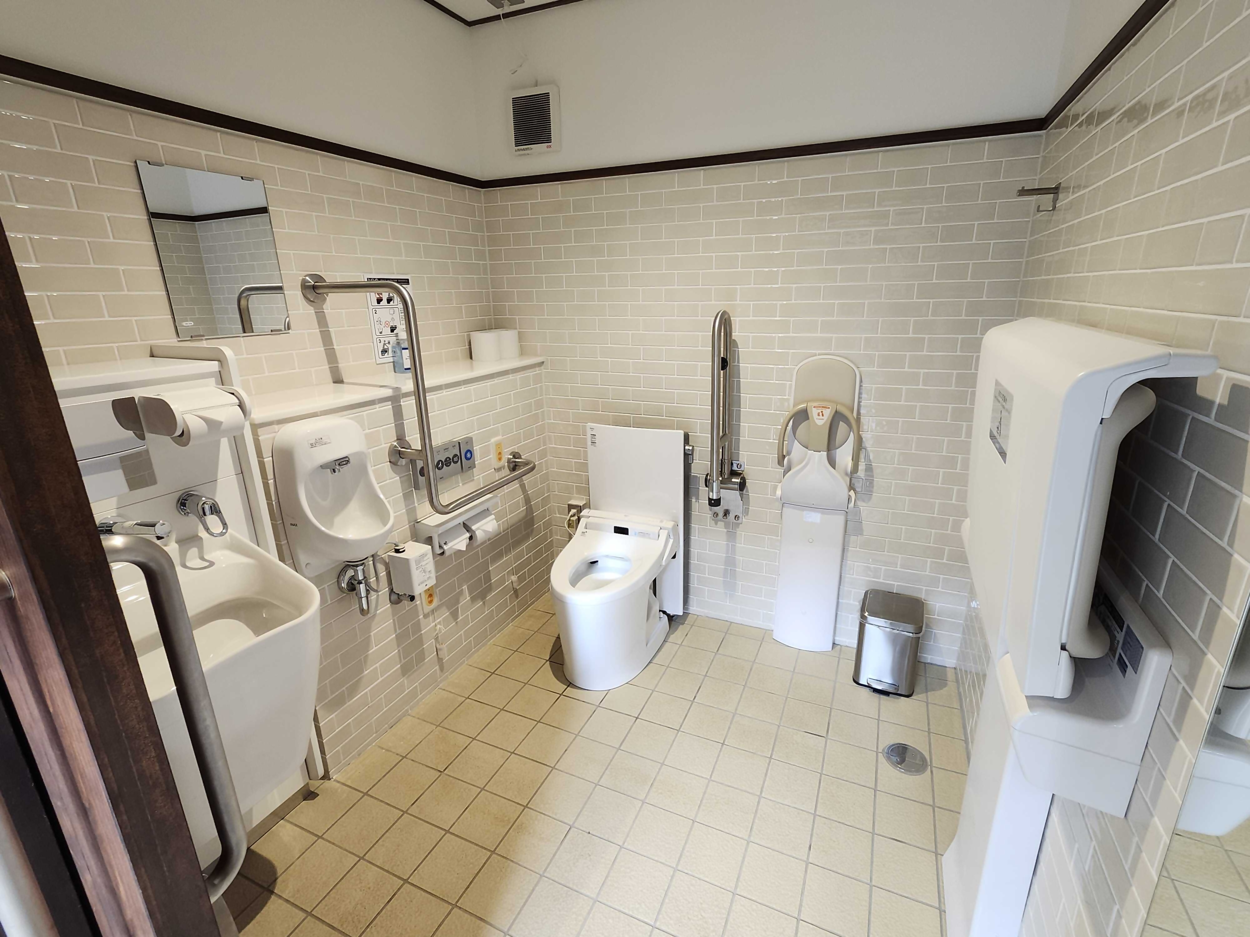 Photo of the interior of the accessible toilet at the main entrance