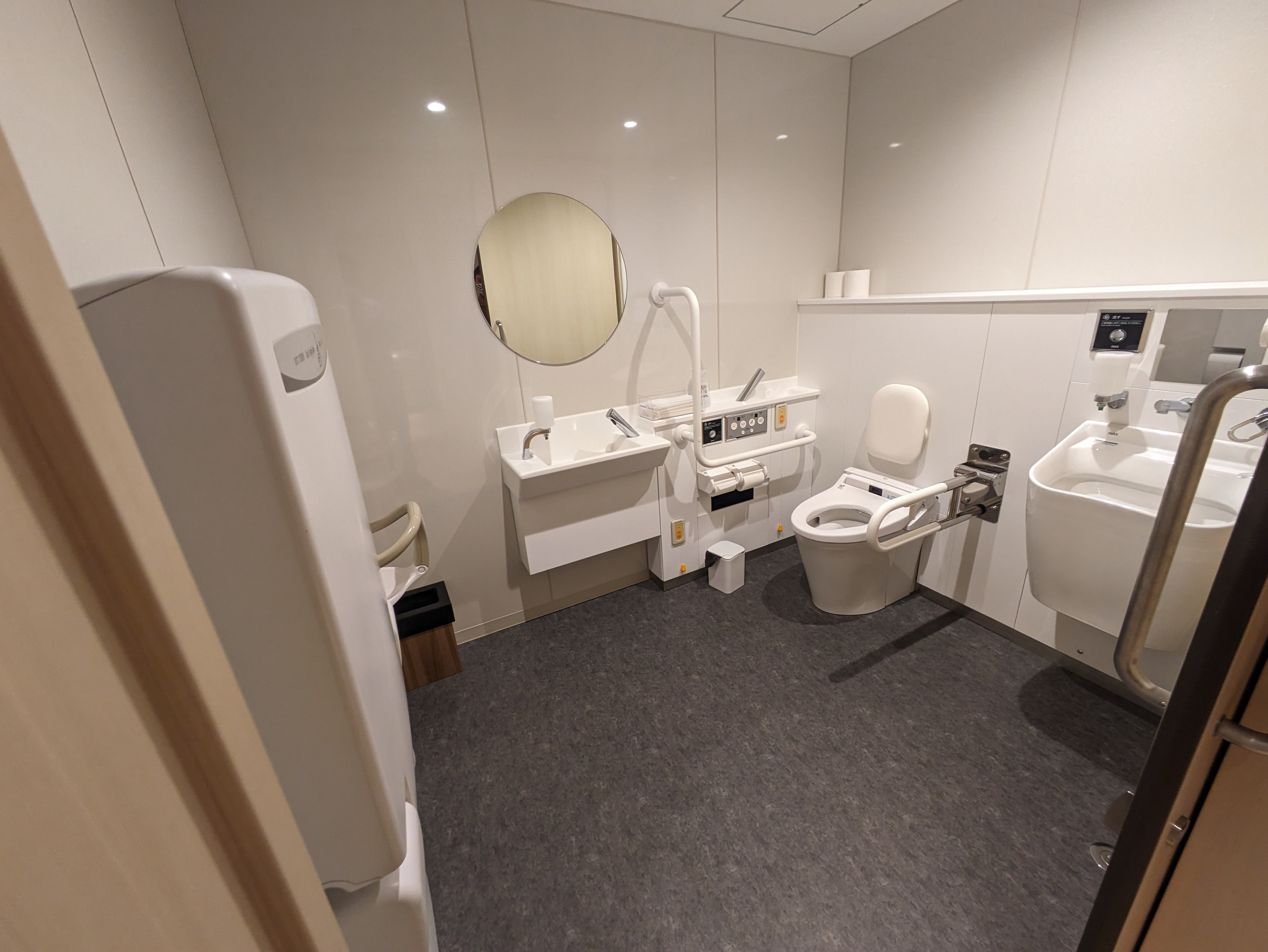 Photo of the handicapped-accessible toilet