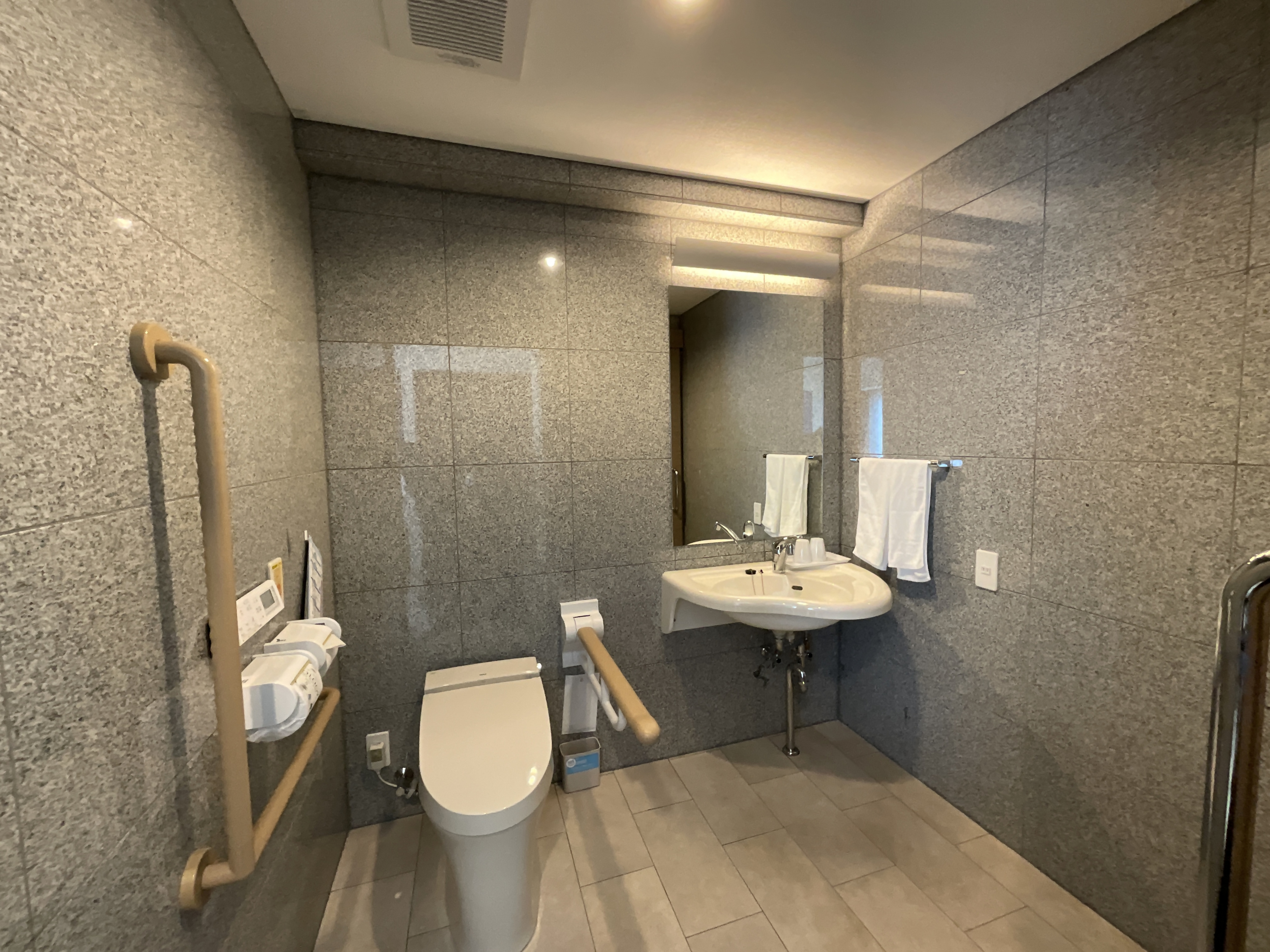 Photo of the accessible room toilet